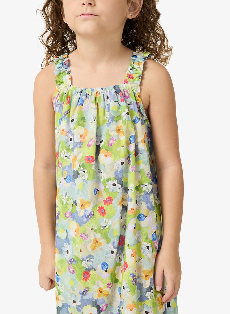 Pinata Green Tropical Summer Dress - Image 3